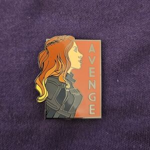 "Avenge Black Widow" Fantasy Pin